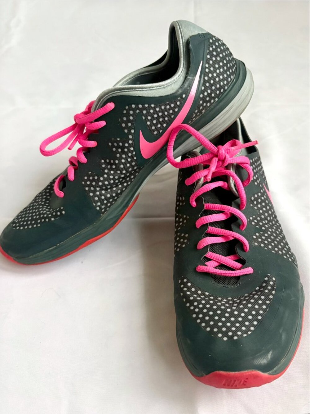 Nike Women's Dual Fusion TR 3 Print Training Shoes | Size 9.5 | Navy & Pink